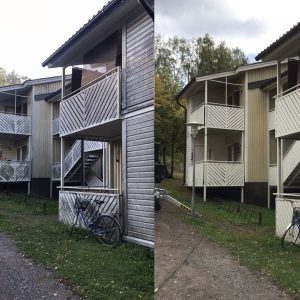 Puurivitalo Lappeenranta: Julkisivujen pesu, kasvustonestokäsittely, kattojen puhdistus ja käsittely